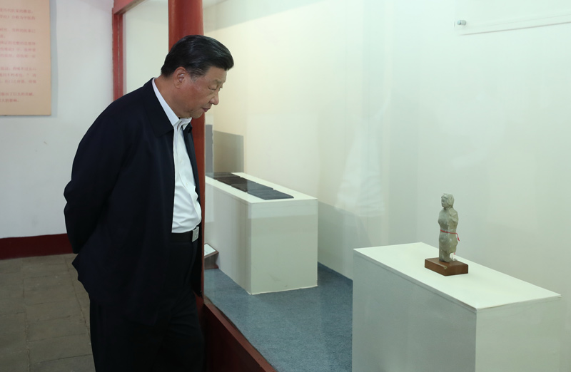 2021年5月12日，習近平總書(shū)記在南陽(yáng)市考察東漢醫學(xué)家張仲景的墓祠紀念地醫圣祠。 